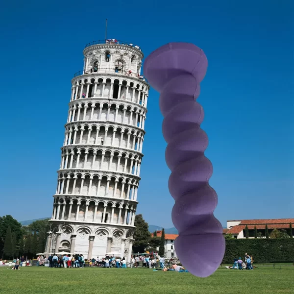 Pisa-Purple-Penis Silicone Rubber  Cock