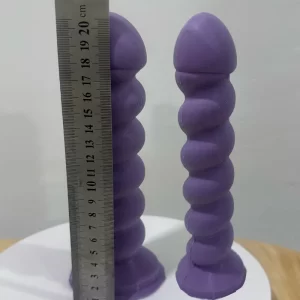 Pisa-Purple-Penis Silicone Rubber  Cock